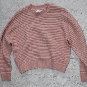 Forever 21 Pink Ribbed Sweater